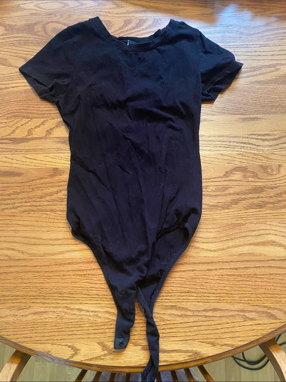 Windsor Black Short Sleeve womens One-Piece Bodysuit